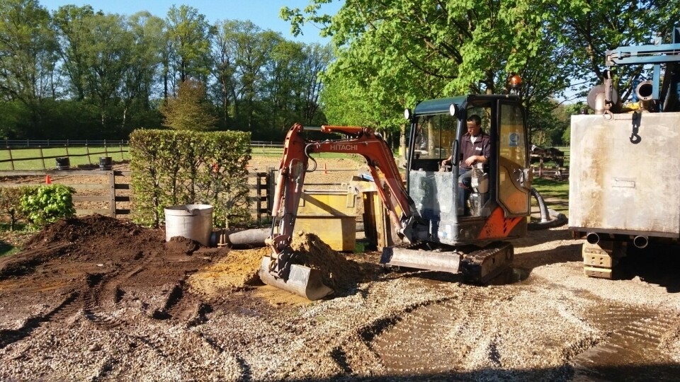 Bronboring grondwater in Epe